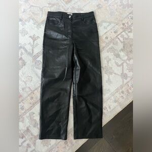 Aritzia Wilfred Leather Pants, size 2.